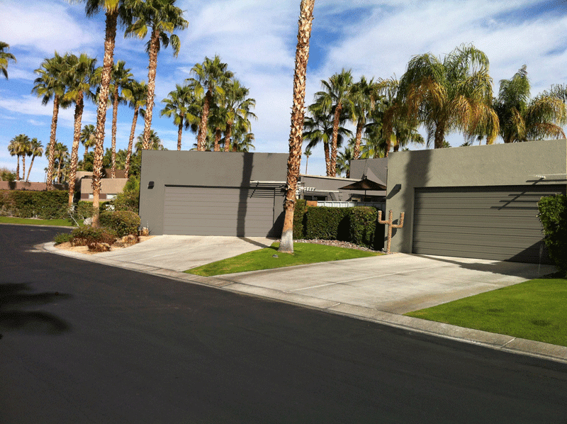 Tallarico contrasting garage doors