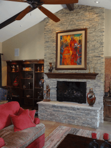 wall point colors draw from stackstone fireplace