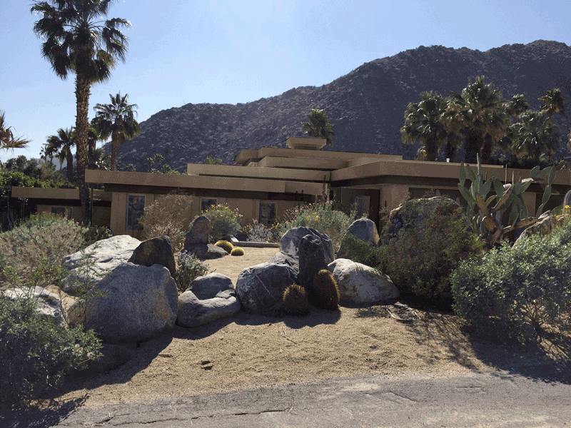 Desert Style Home Front View